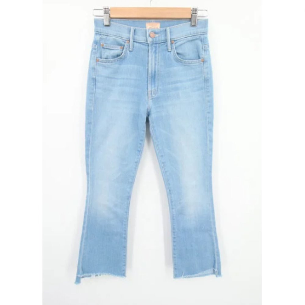 MOTHER Light Blue Ankle & Cropped Jeans